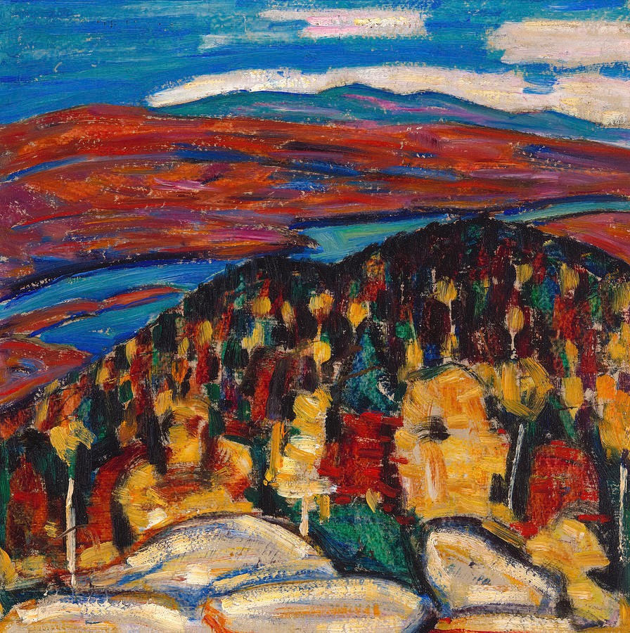 Marsden Hartley paysage n°26 1910 huile sur toile 30.5 × 30.5 cm