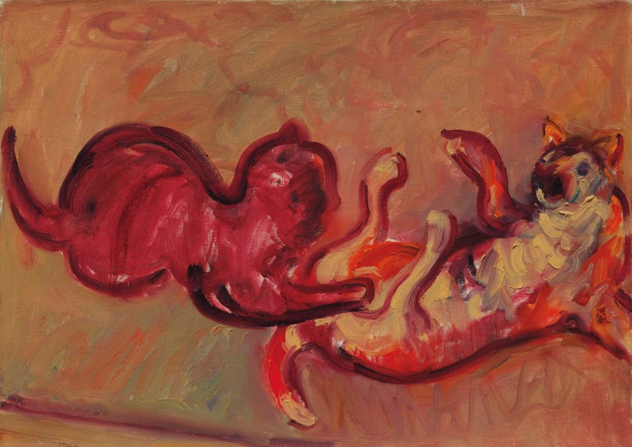 Deux chats qui jouent