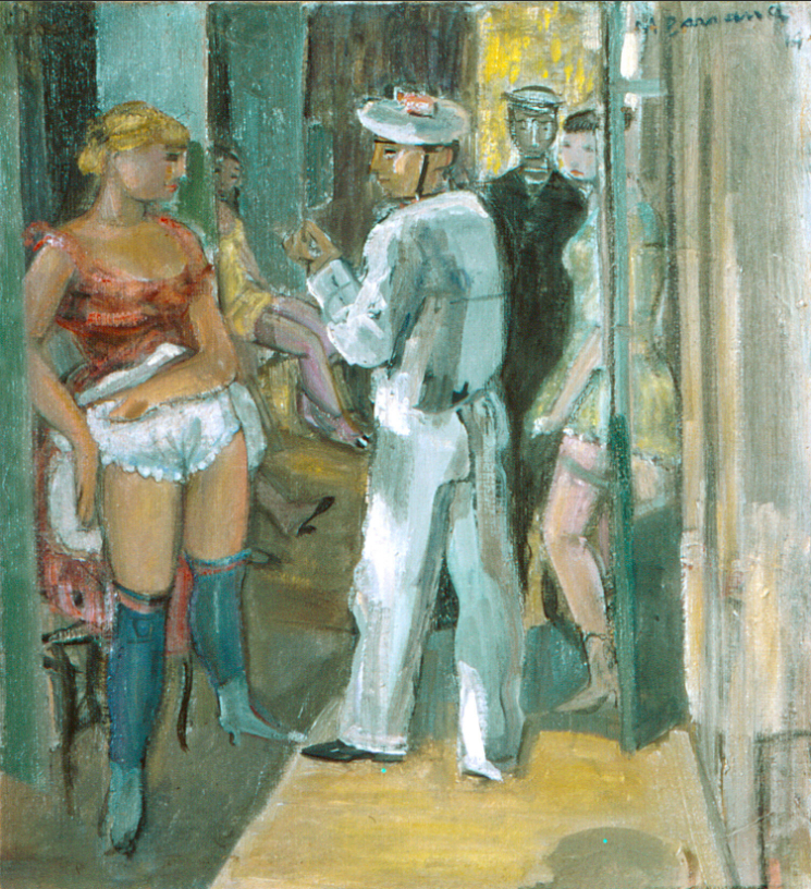 Marins et jeunes filles, 1914