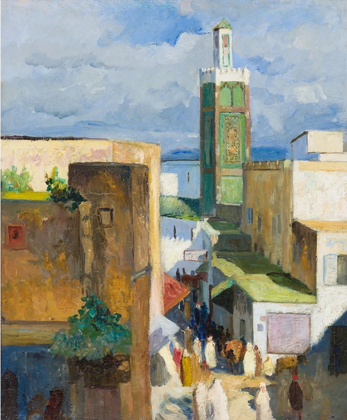 Scène de rue à Tanger, 1901