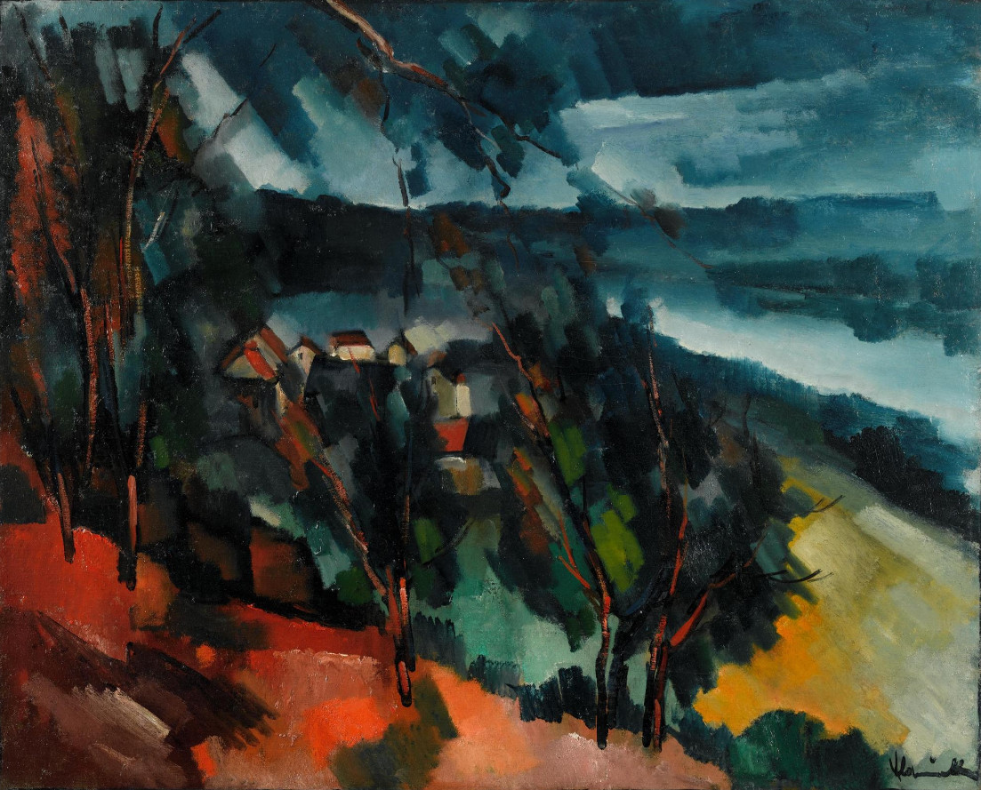 Bord de rivière, 1909-1910