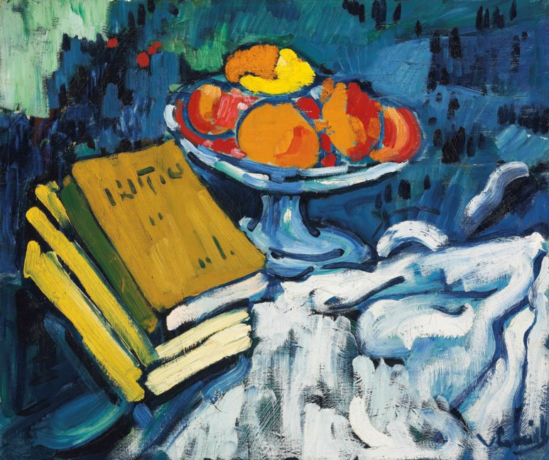 Nature morte aux livres et au compotier