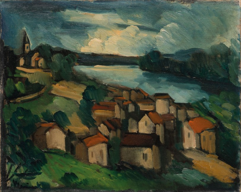 Village au bord de la rivière