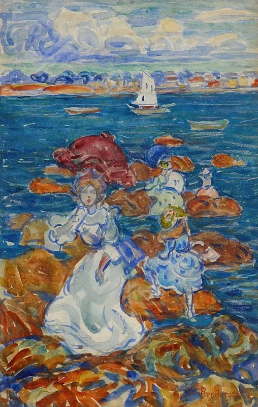 Marée basse (Figures sur rochers) (1901)