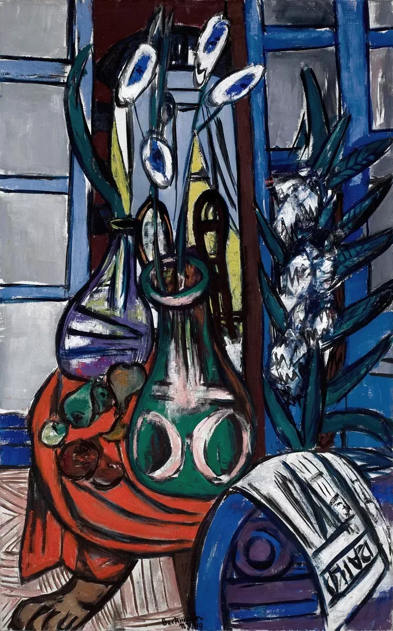 Grande nature morte intérieure (bleue) (1949)