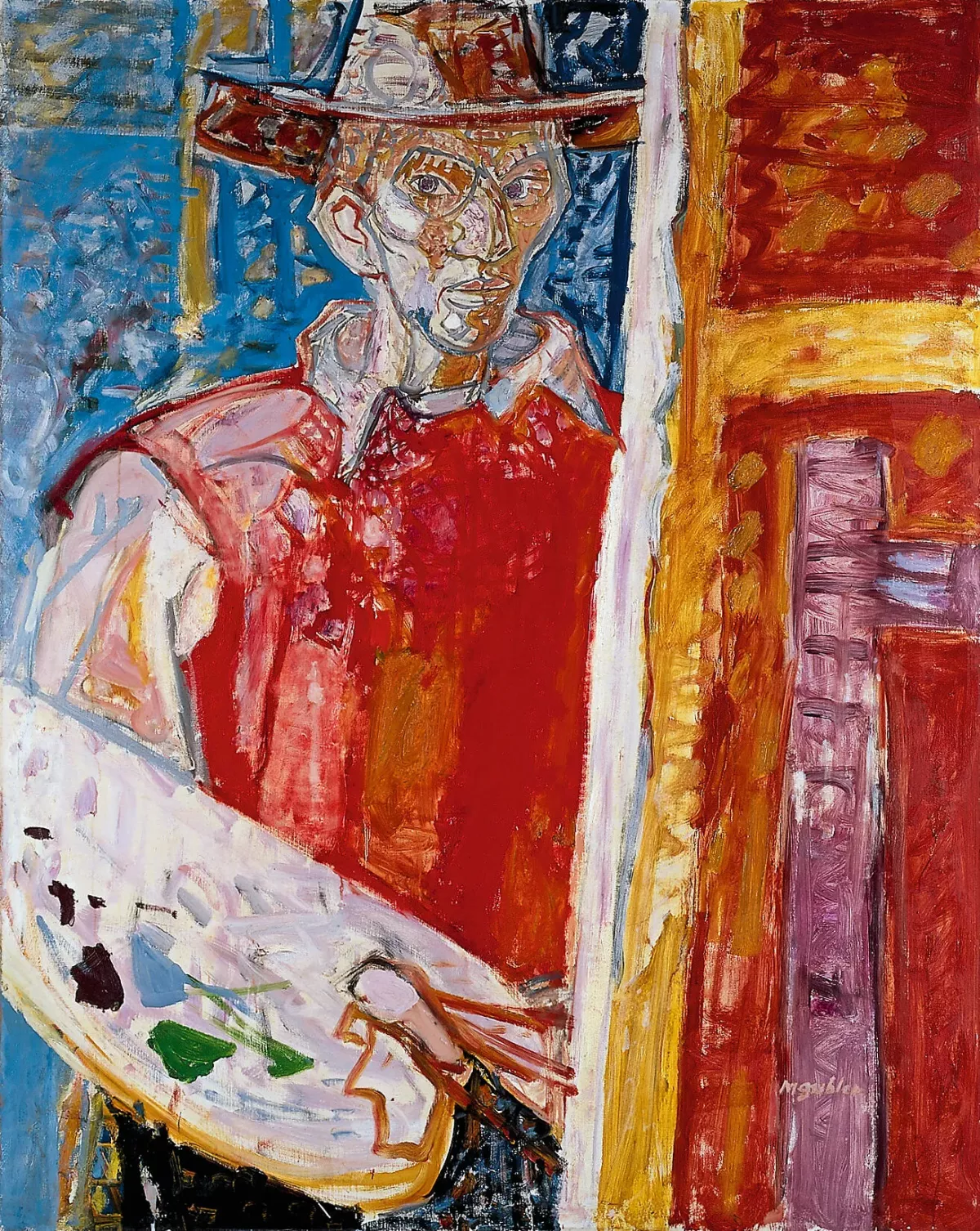Autoportrait au chapeau, 1951