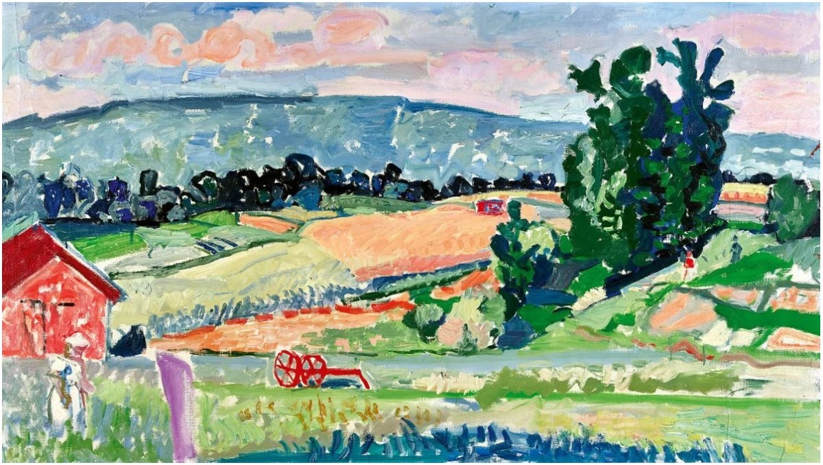 Paysage d'été avec grange vers Unterengstringen, 1941