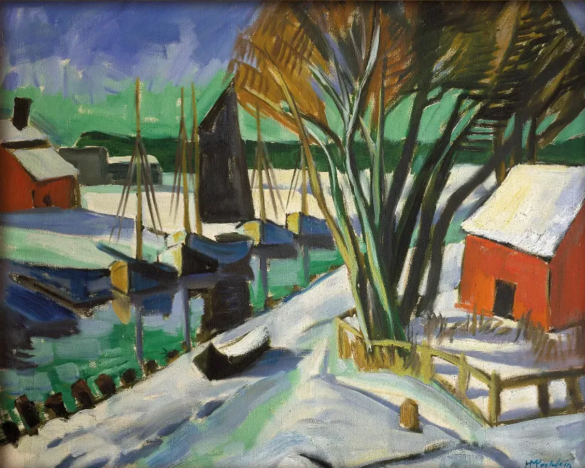 Au bord du fleuve en hiver, 1922