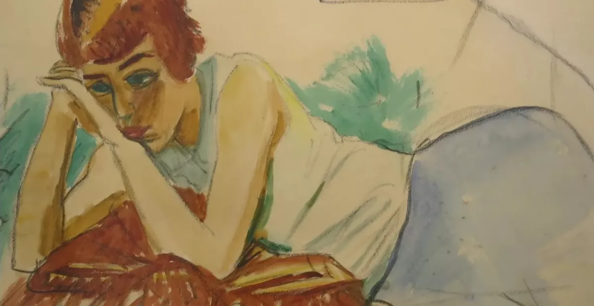 Jeune femme habillée en vêtements d'été, 1921