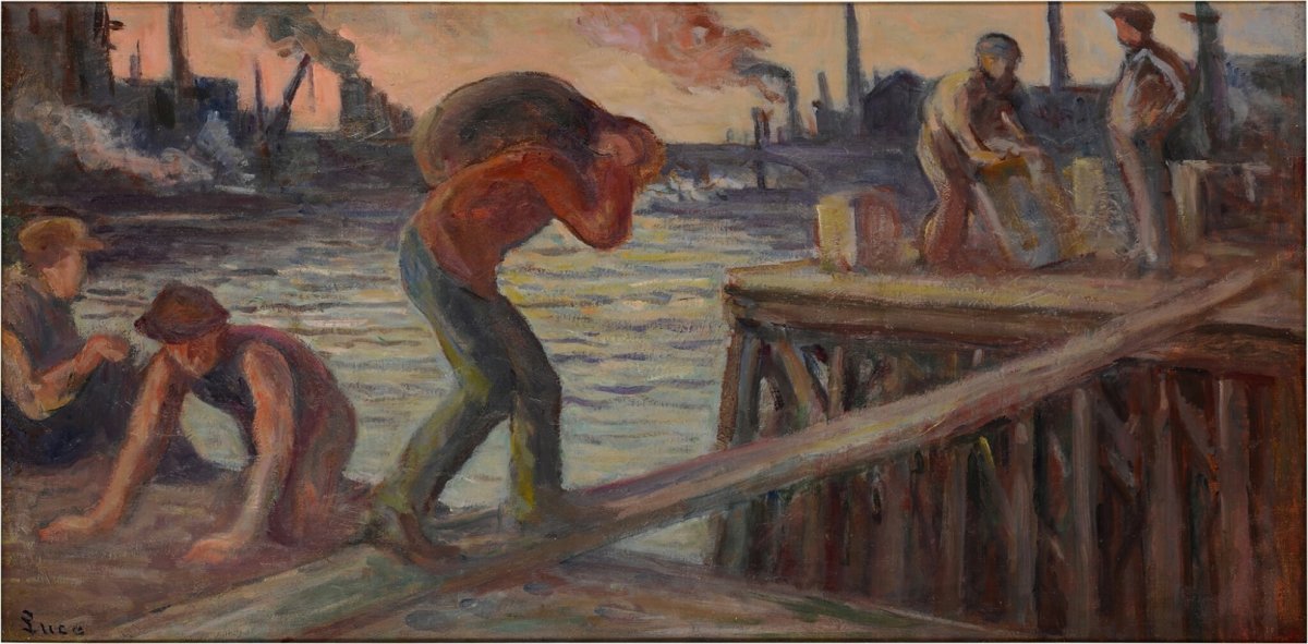 Le déchargement de la péniche (1925-30)