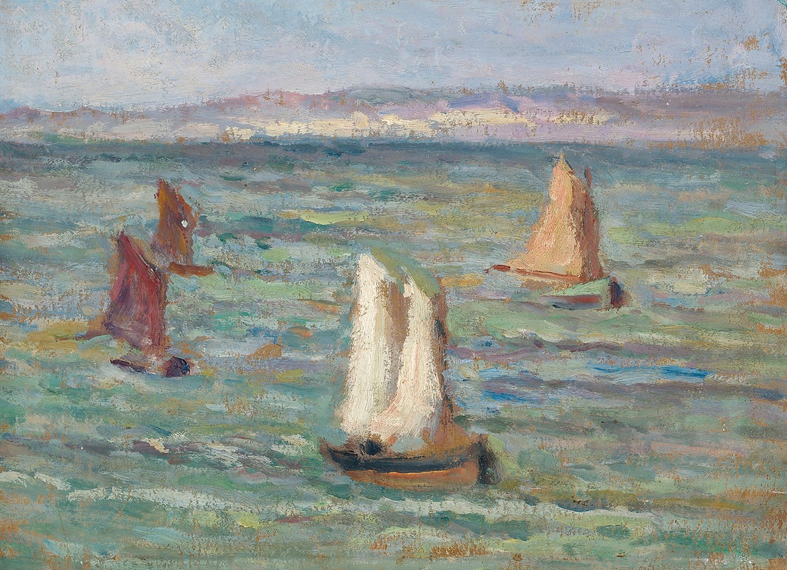 Bateaux aux environs d’Honfleur (1928)