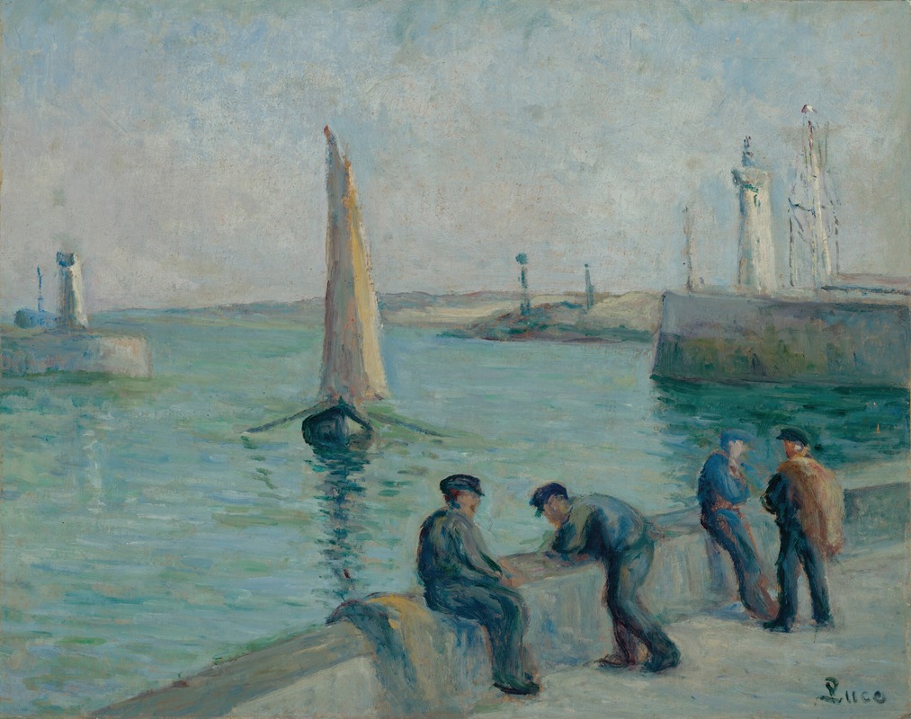 Honfleur, pêcheurs sur le Port