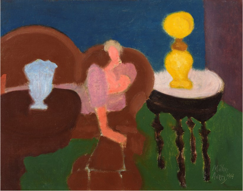 Intérieur avec lampe jaune, 1949