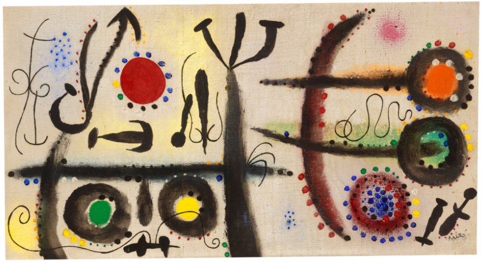 Le serpent glisse vers l’azur parsemé de flèches, 1954