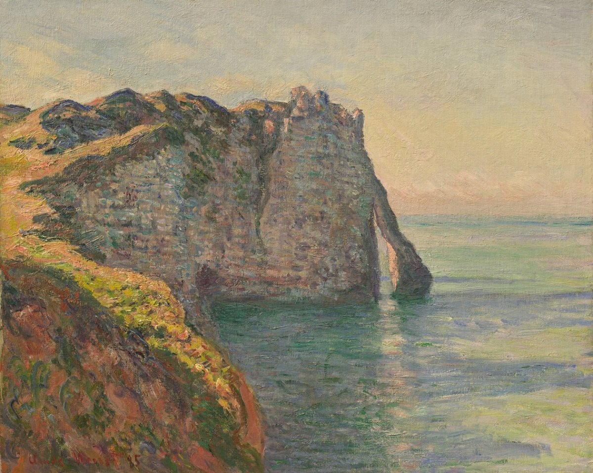 Falaise et Porte d'Aval, 1885
