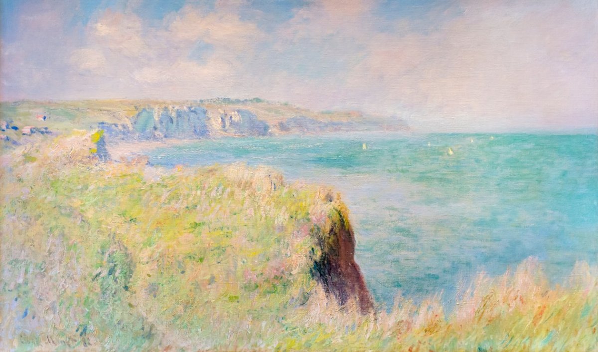 Falaises et voiliers près de Pourville