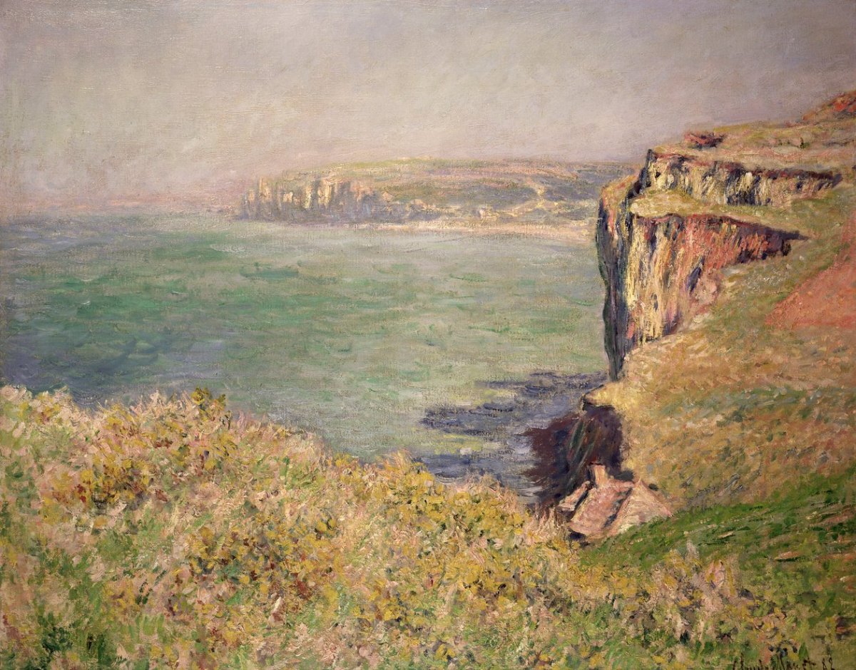 Falaise à Varengeville, 1882