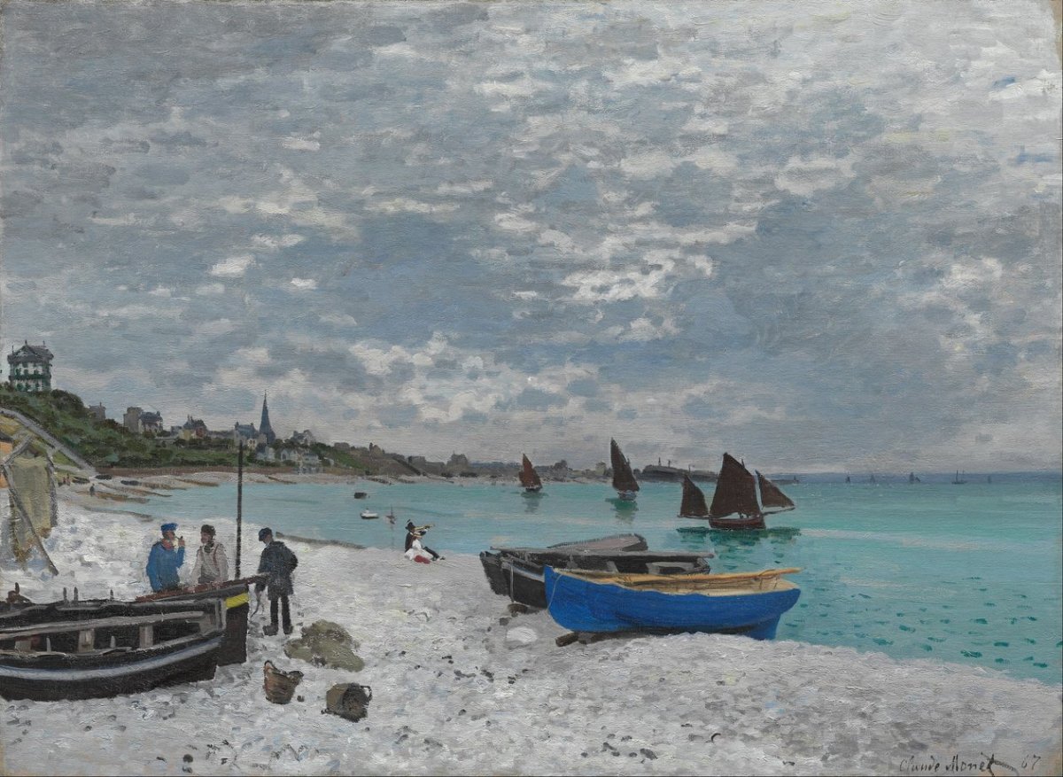 La plage de Sainte-Adresse, 1867