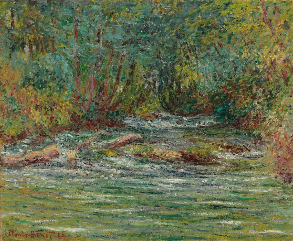 La rivière Epte à Giverny, été 1884