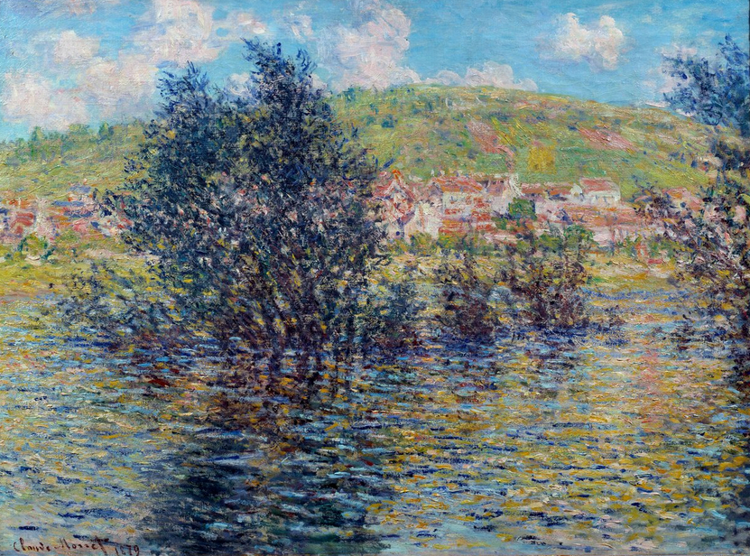 La Seine à Vétheuil, effet de soleil après la pluie