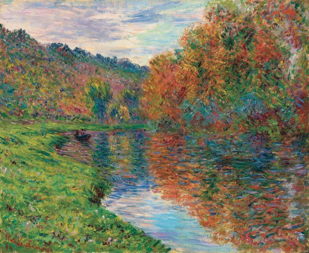 Le bras de Jeufosse, Automne, 1884