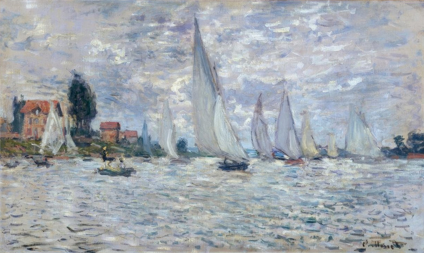 Les barques - Régates à Argenteuil, 1874