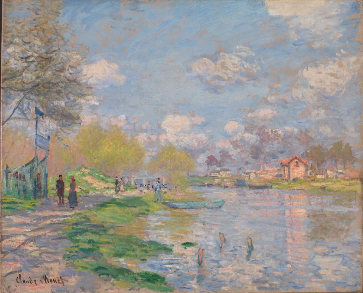 Le printemps au bord de la Seine, 1875