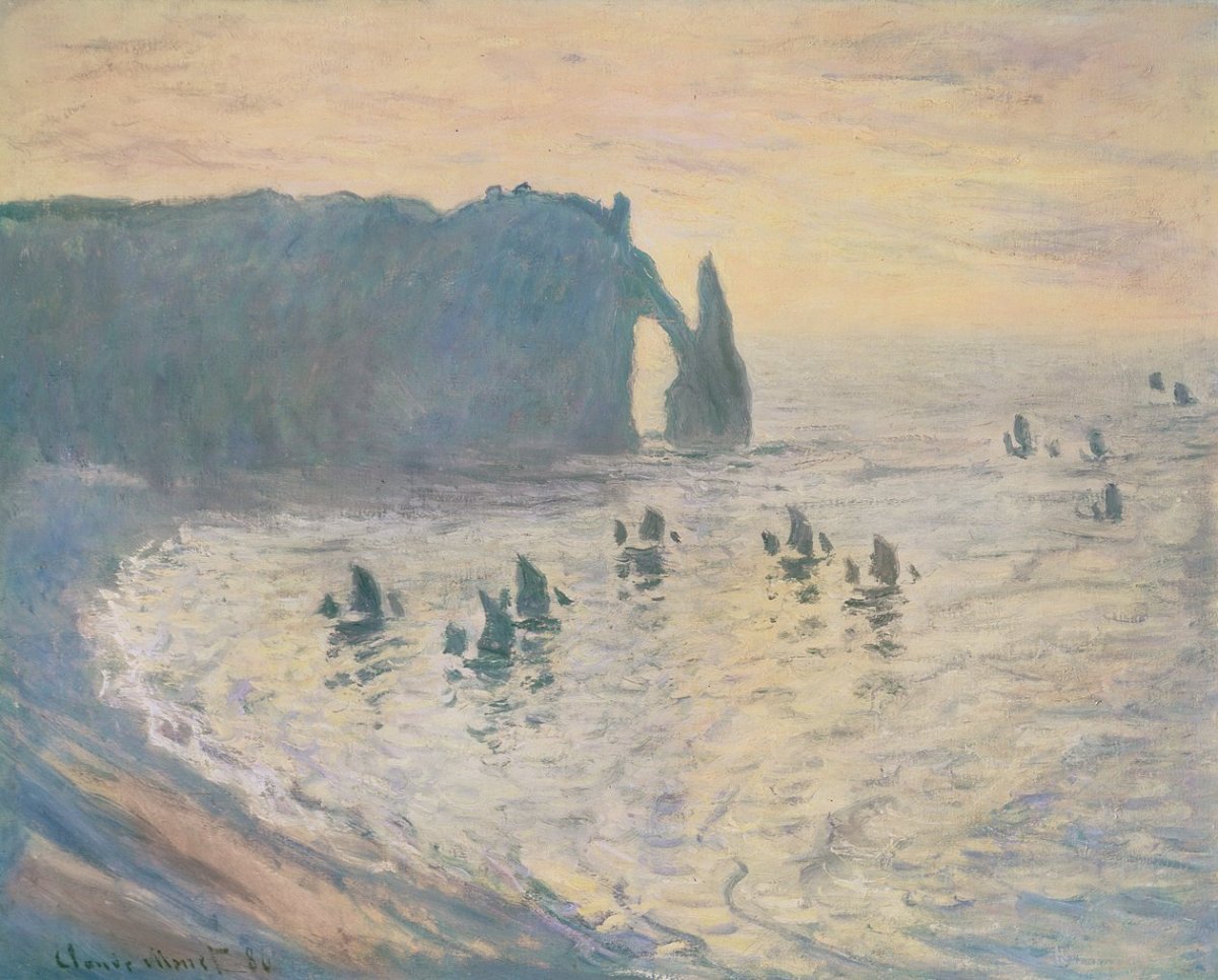 Les falaises d'Étretat, 1886