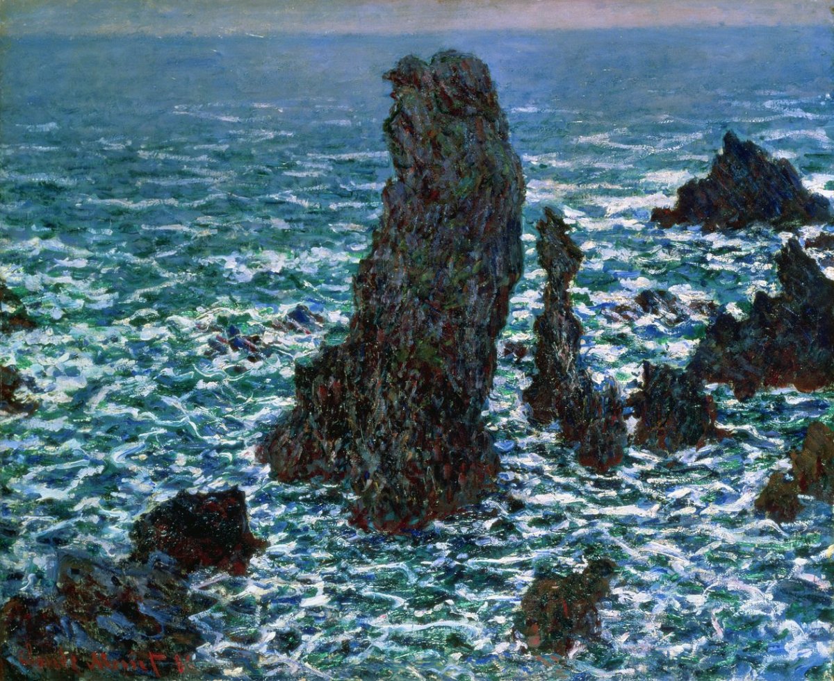 Les pyramides de Port-Coton, Belle-Île-en-Mer, 1886