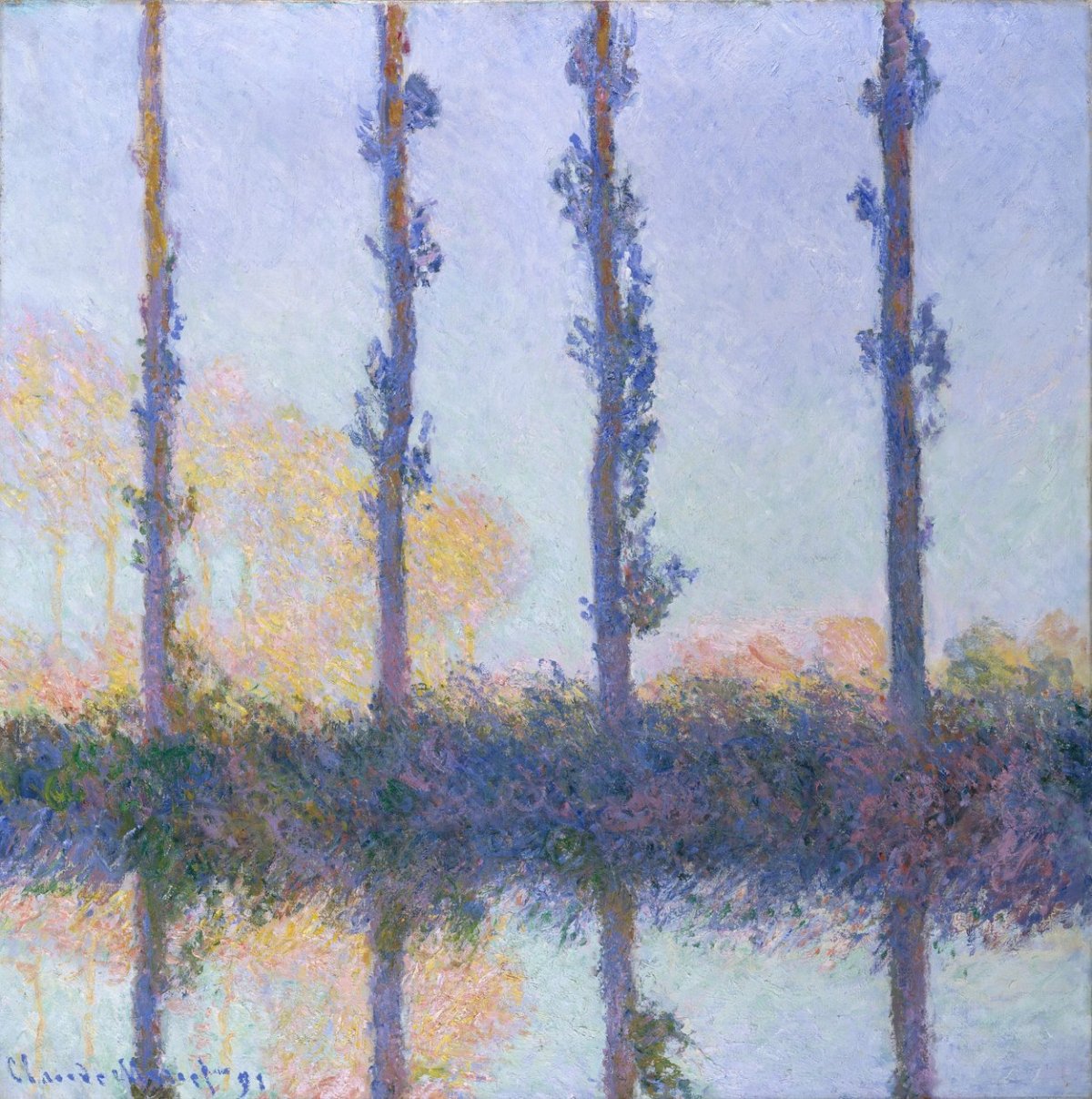 Les quatre arbres, 1891