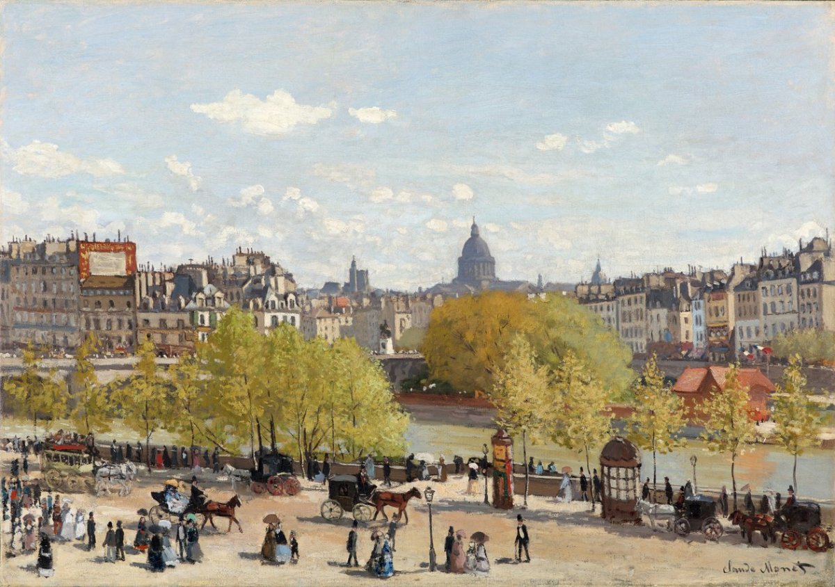 Quai du Louvre, Paris, 1866-67