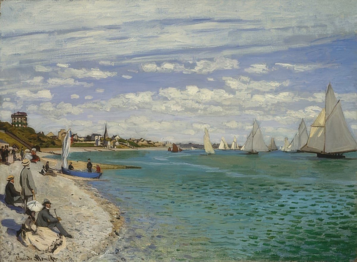 Régate à Sainte-Adresse, 1867