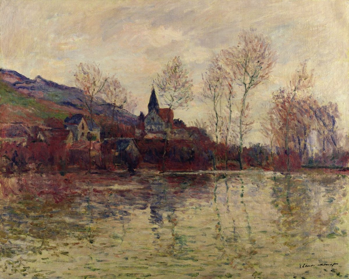 Inondations à Giverny, 1886