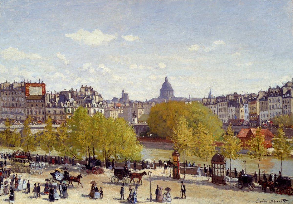 Quai du Louvre, 1867