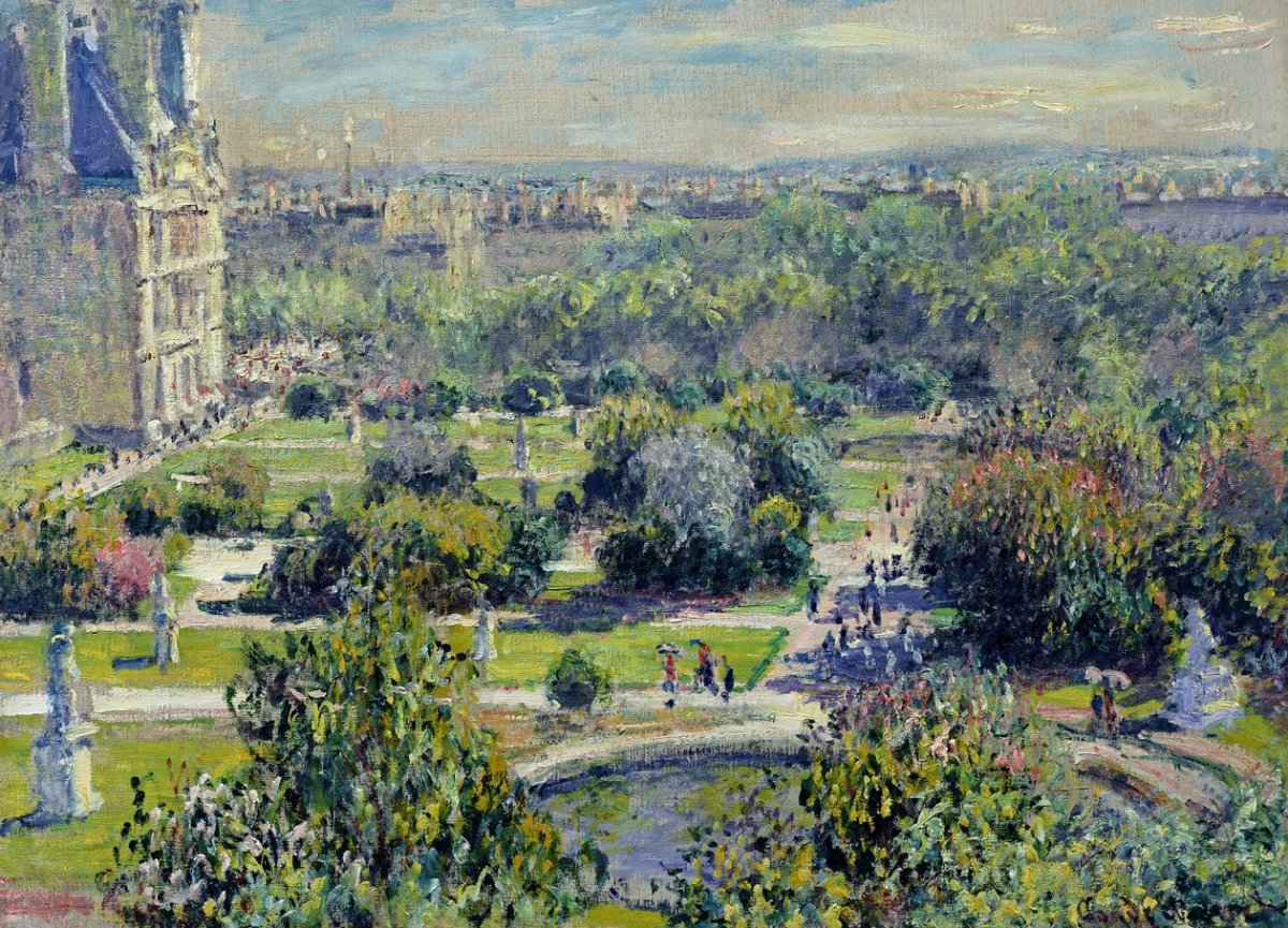 Vue du jardin des Tuileries, Paris, 1876