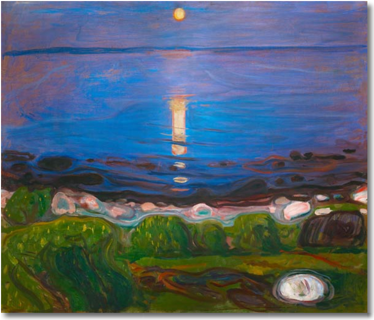 Nuit d'été au bord de la mer