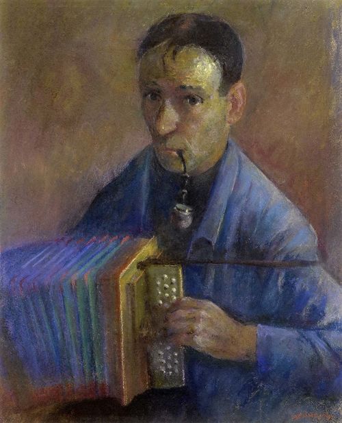 Autoportrait avec accordéon
