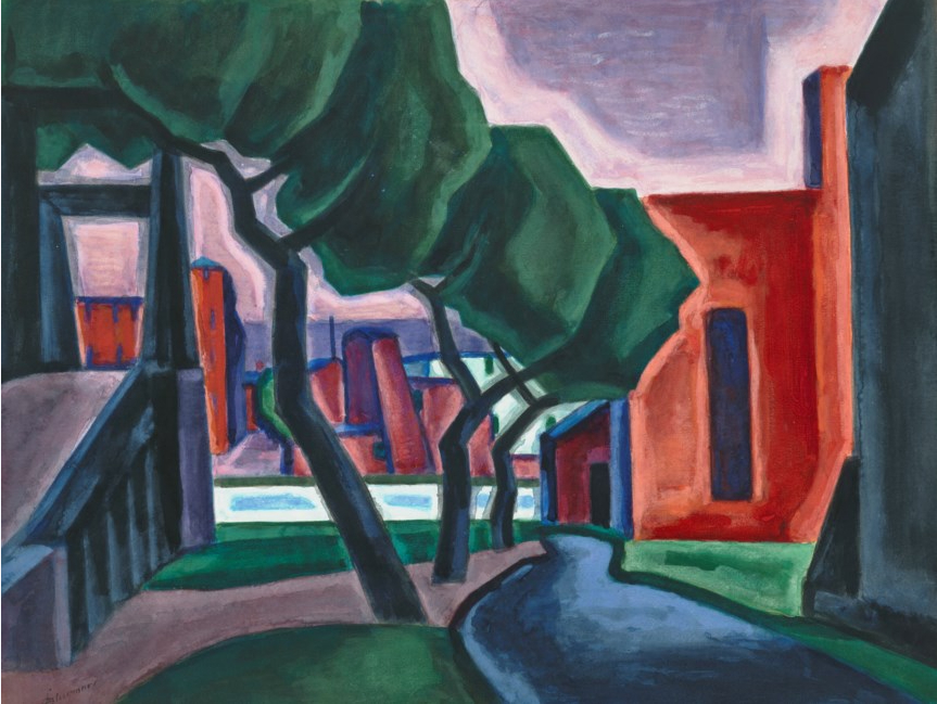 L'approche de la nuit (Hoboken), 1914