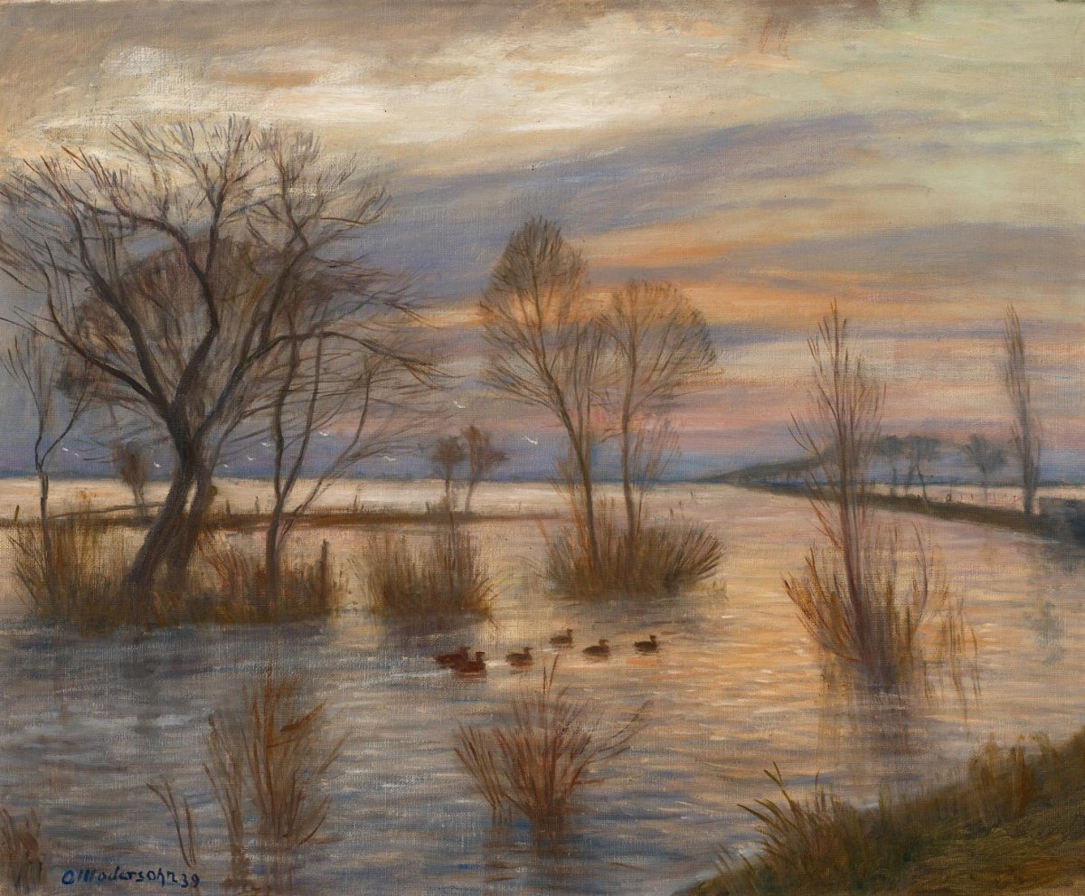 Inondation dans le vieux village (La route de Sagehorner en cas de crue) 1938