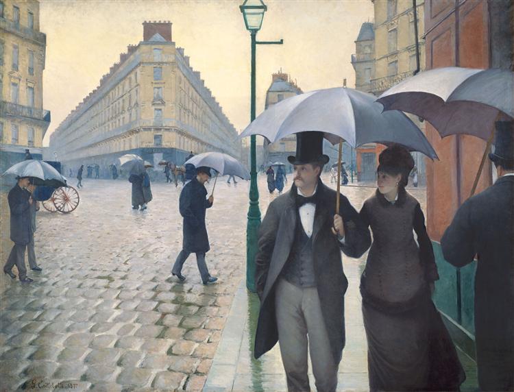 Rue de Paris, temps de pluie, 1877