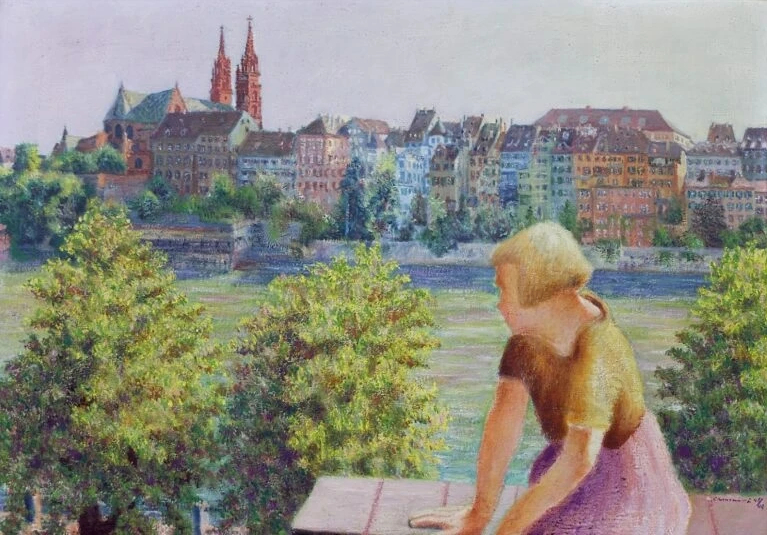 Au bord du Rhin, l'après-midi, 1948-49