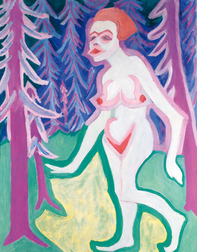 Femme nue dans les bois, 1933