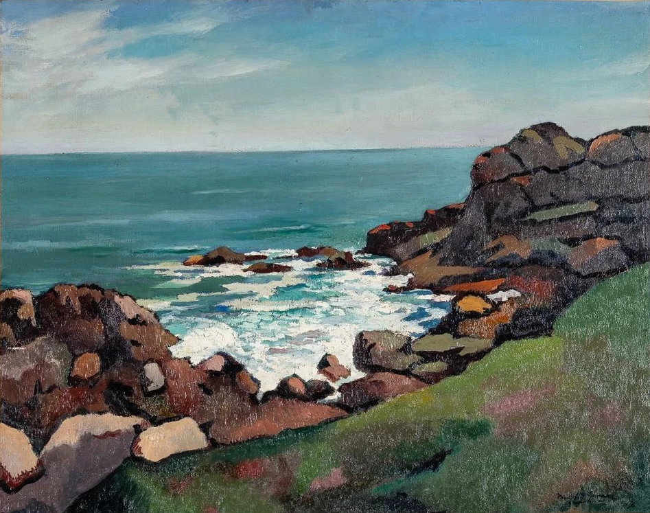  Bord de mer, côtes rocheuses, 1917 