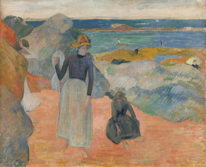 Sur la plage de Bretagne, 1889