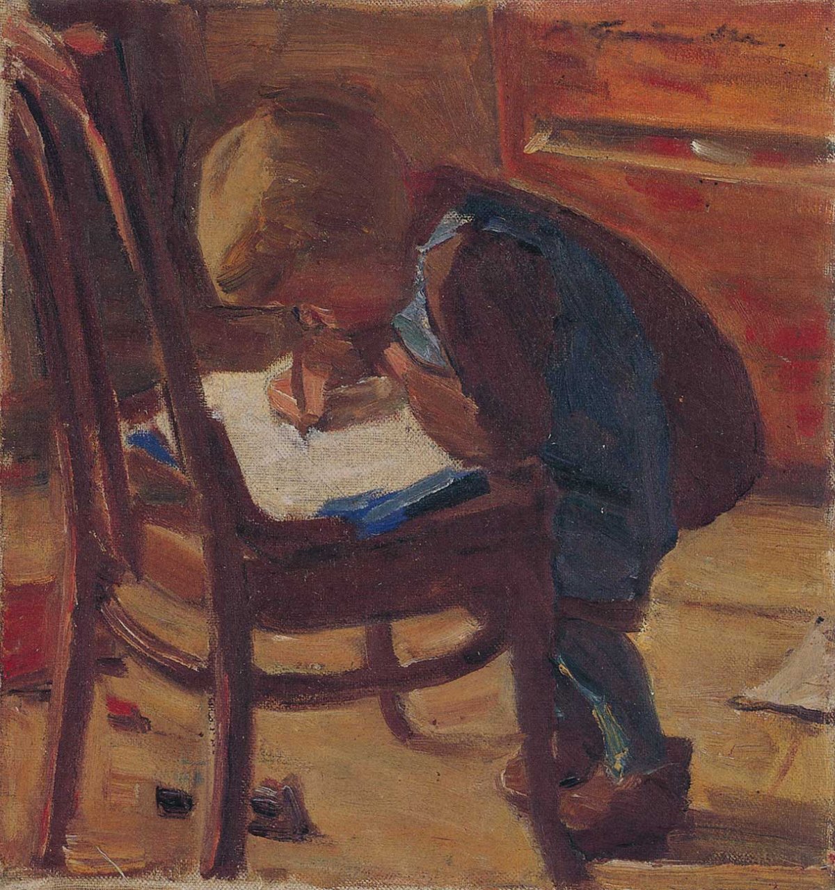 Gérard dessinant, 1926