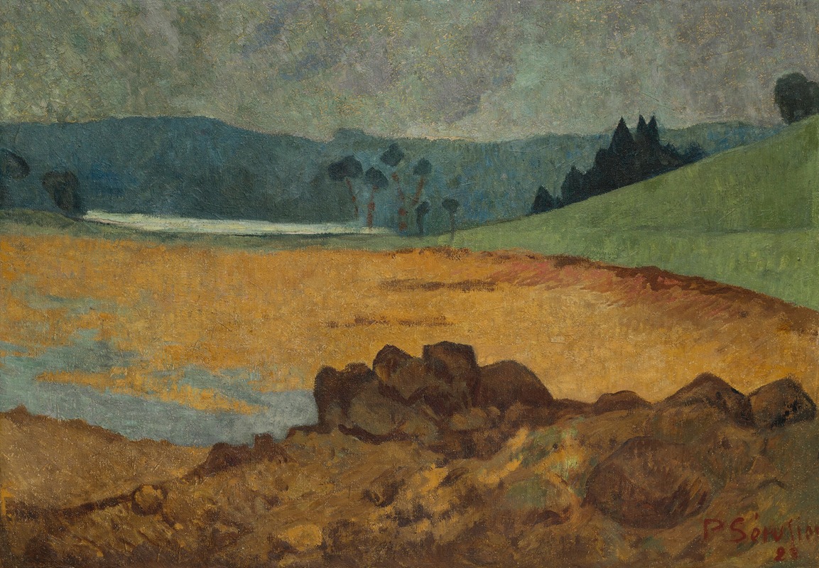 Bord de la mer à marée basse en Bretagne (1922)