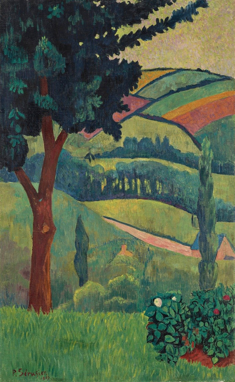 Vallée par temps gris, Châteauneuf (1907)