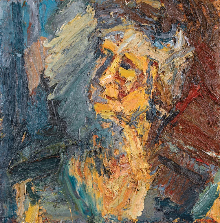 Le traducteur - Huile sur toile sur carton, 2010, 77 x 77 cm