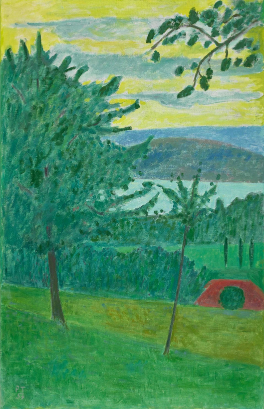 Paysage au bord du lac, 1957