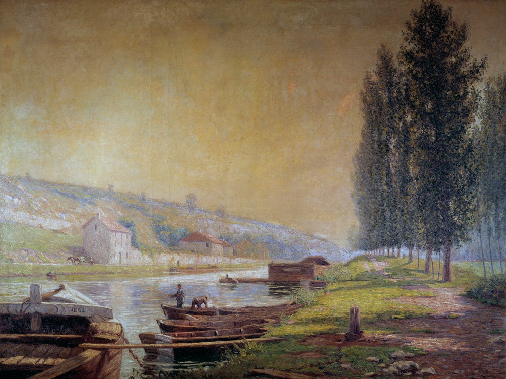 Le canal du Loing à Moret